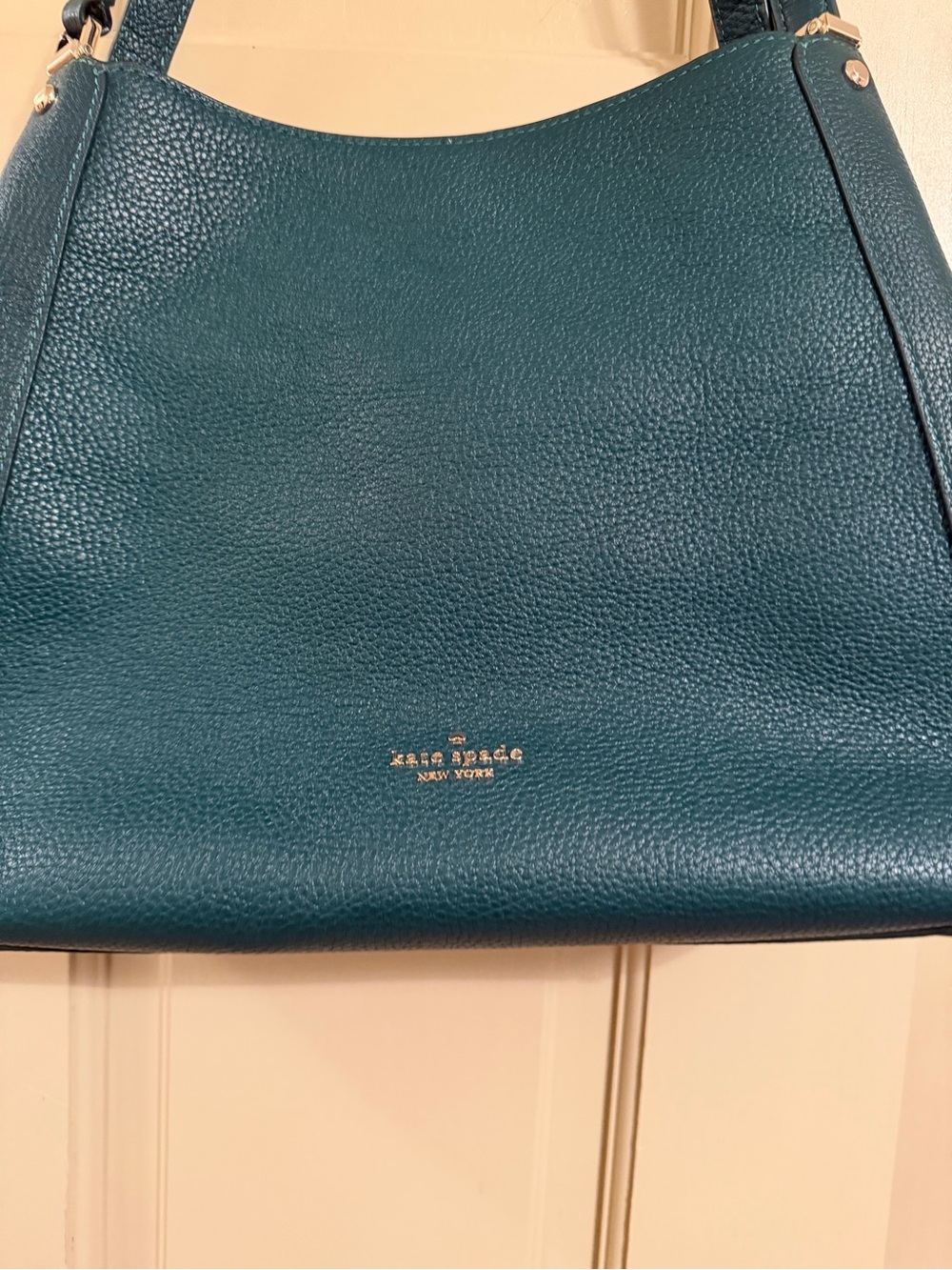 kate spade Teal Green Pebble Leather Shoulder Bag - Picture 8 of 13